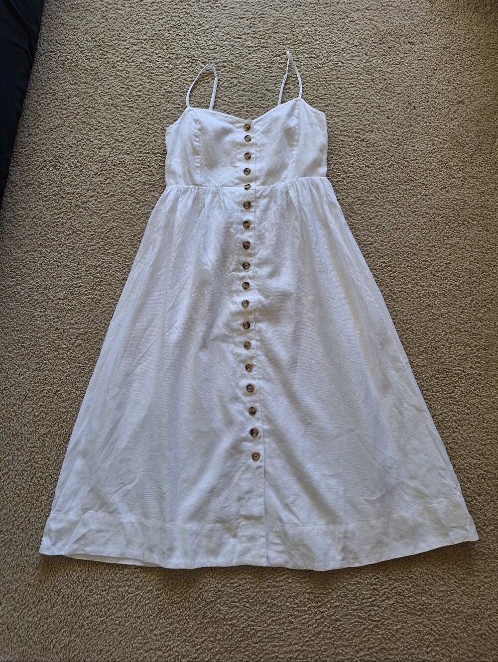 Madewell Dress Woman Size S Whit3